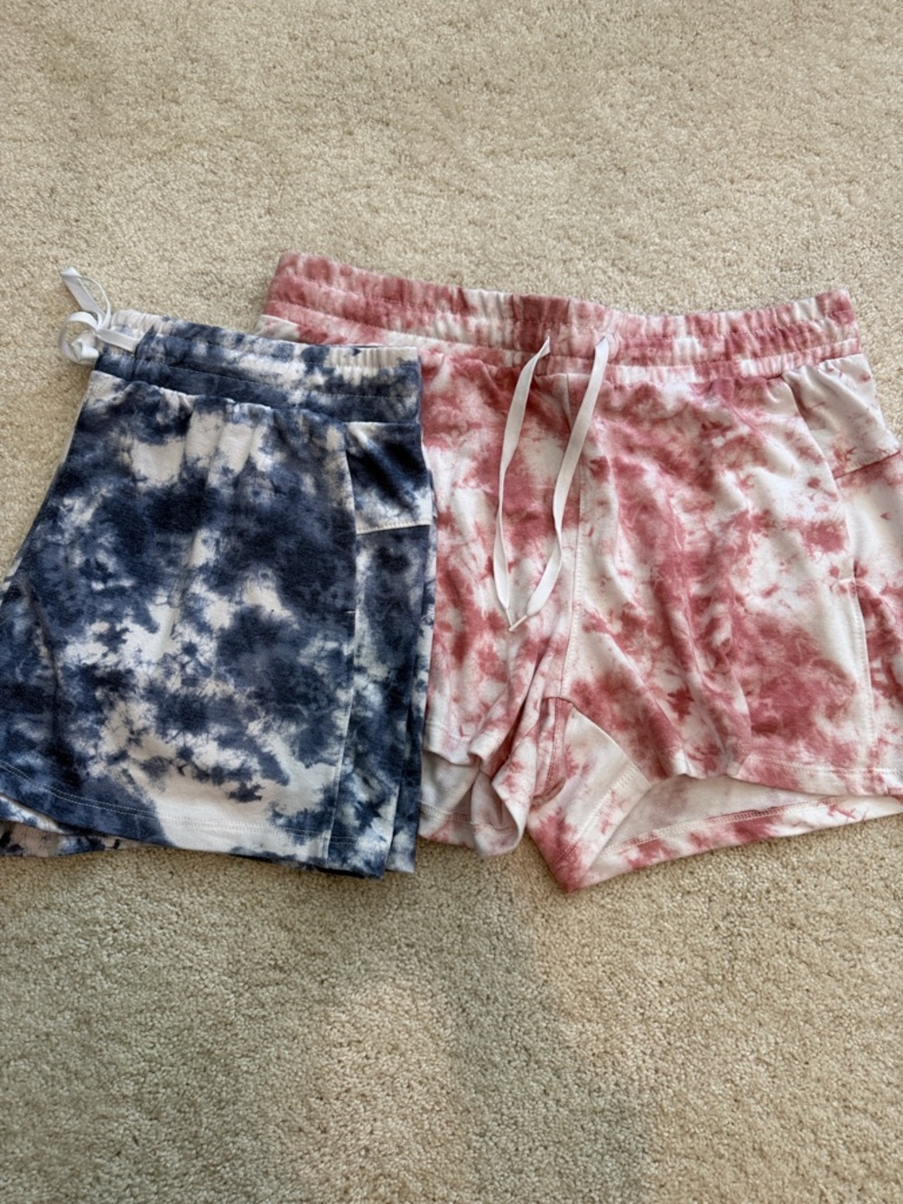 RBX Tie-Dye Lounge Shorts Bundle - Navy & Pink